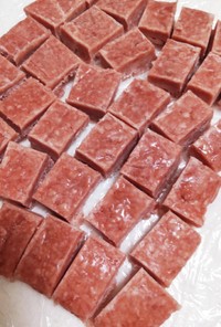 サイコロステーキ＊挽き肉の冷凍保存
