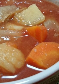 圧力鍋で簡単！白菜のトマトスープ