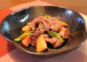 牛肉の甘辛煮炒め