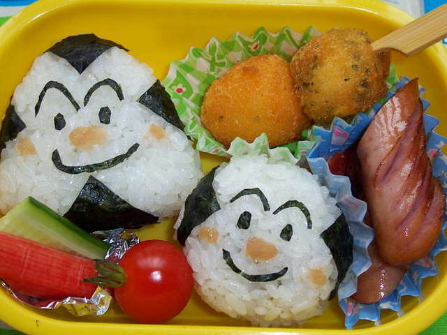 子供向けぬりえ 驚くばかり幼児 お弁当 おにぎり