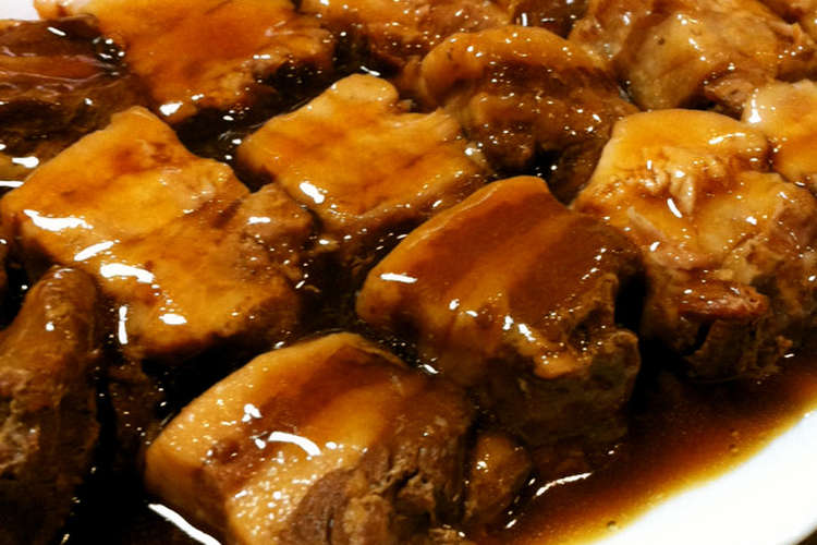 ジューシーとろとろ豚の角煮 レシピ 作り方 By Sakusakudon クックパッド 簡単おいしいみんなのレシピが350万品