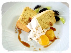 黒糖しょうがシフォンケーキ