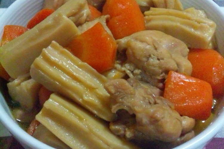 簡単 鶏もも肉とかくふと人参の煮物 レシピ 作り方 By ｙｏｒｉｔｔａ クックパッド 簡単おいしいみんなのレシピが352万品