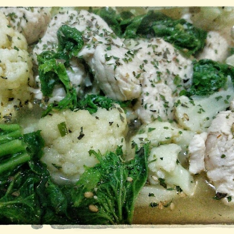 ローストカリフラワーのスープのレシピ