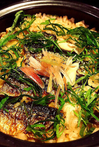 薬膳たっぷり♪秋刀魚と茸の炊き込みご飯
