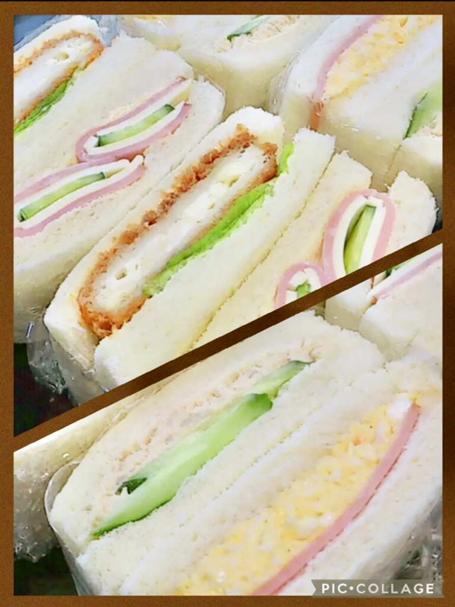 綺麗に切れます★定番4種類・サンドイッチの画像