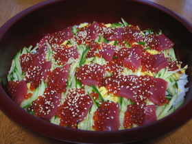 ☆簡単豪華☆旬のいくらで生ちらし寿司♪