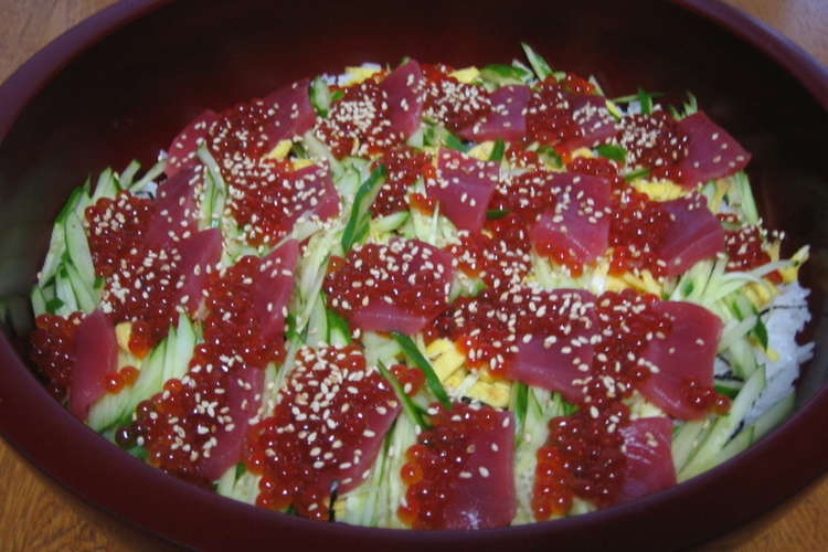 簡単豪華 旬のいくらで生ちらし寿司 レシピ 作り方 By たまごはん クックパッド 簡単おいしいみんなのレシピが353万品
