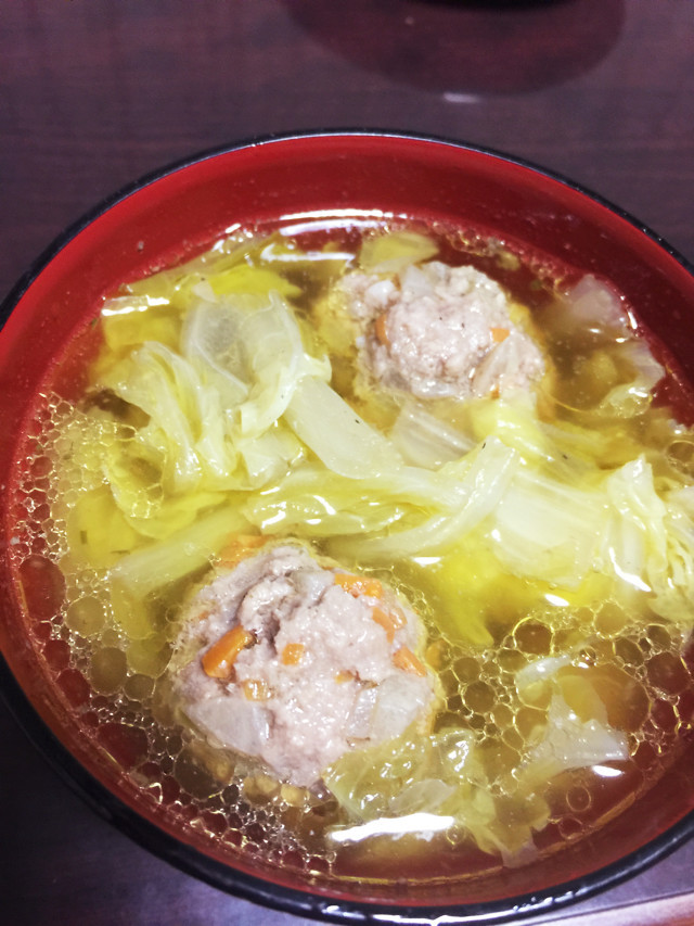白菜と肉団子のスープの画像