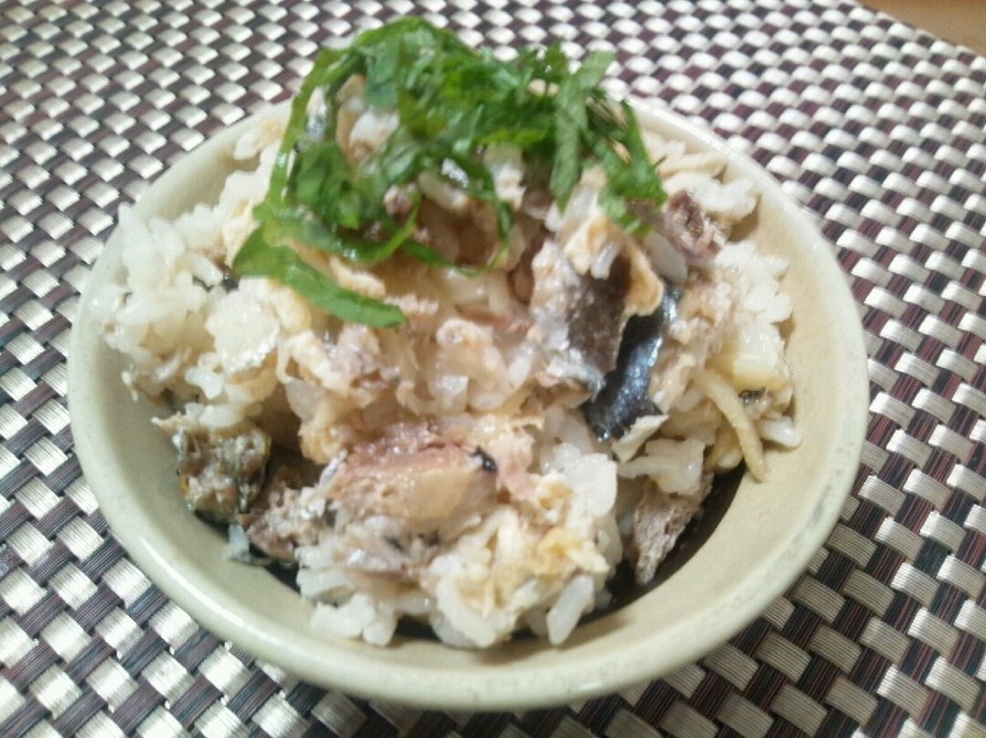 秋刀魚と新生姜の炊き込みご飯の画像