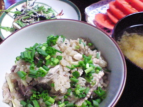 秋の味覚! サンマ御飯