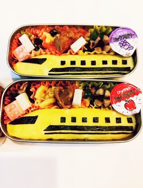 電車、新幹線のキャラ弁☆ドクターイエロー