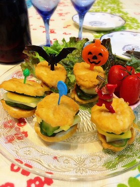 ハロウィン♬秋のナゲット❤ピンチョス