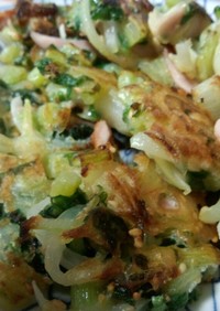 大根菜と玉ねぎと魚ニソのフリッター