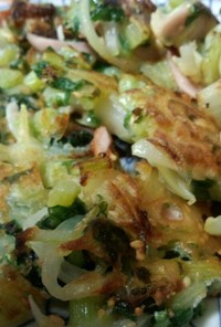大根菜と玉ねぎと魚ニソのフリッター