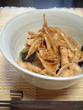 手抜きで☆しょうが焼き丼