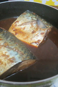 フライパンで鯖の味噌煮