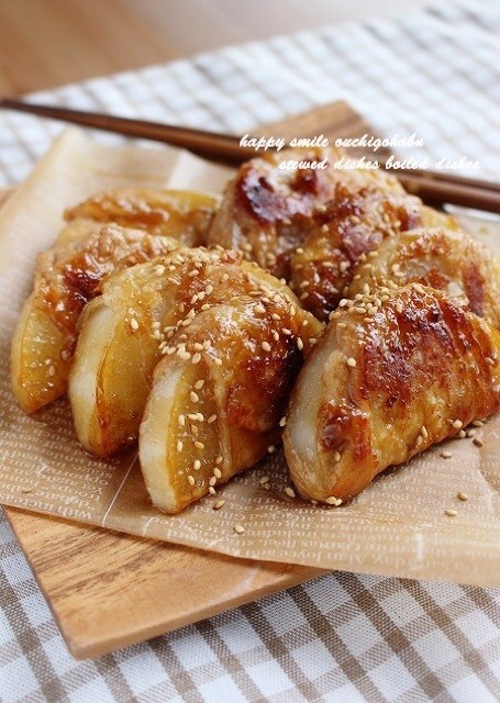 絶品!!大根の豚肉巻きで甘辛煮＊