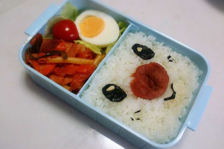 超簡単 ミジュマル 顔 のお弁当 レシピ 作り方 By Akm24 クックパッド 簡単おいしいみんなのレシピが359万品