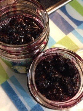 圧力鍋で作るブルーベリージャム
