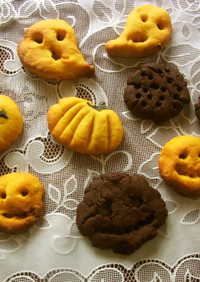 かぼちゃのおばけクッキー
