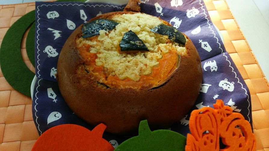 ハロウィン　ＨＭ　炊飯器でかぼちゃケーキの画像