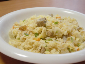 我が家のじゃこ天チャーハン