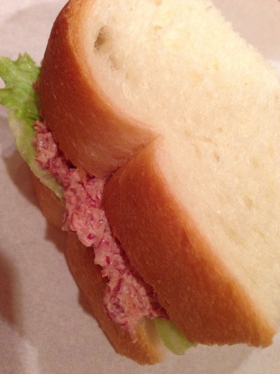 パン屋さんのサンドイッチ☆コンビーフの写真