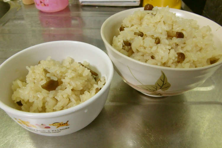なめこご飯 幼児食にも レシピ 作り方 By ほあちん クックパッド