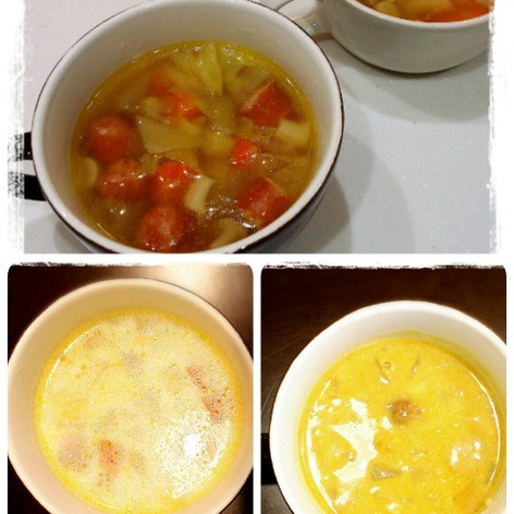 ３度美味しい簡単リメイク具沢山野菜スープ