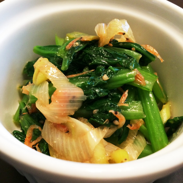 簡単もう一品♫小松菜と長ねぎの胡麻和えの画像