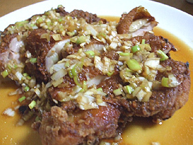 油淋鶏(ユーリンジー)　鶏唐香味ソースの画像