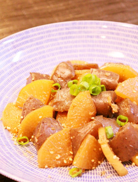 速攻で☆簡単こんにゃくと大根のうま煮☆