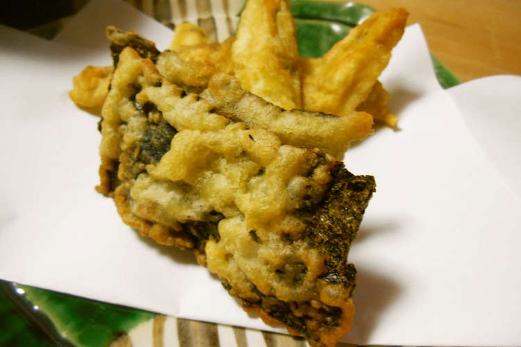 揚げ焼き ハゼと海苔の天ぷら レシピ 作り方 By カルピネット クックパッド