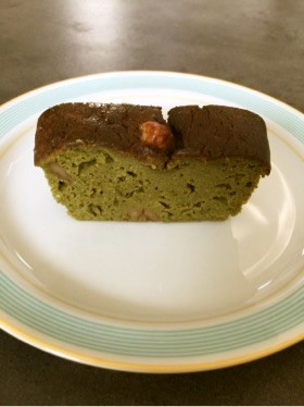 糖質制限 抹茶とナッツのパウンドケーキの画像