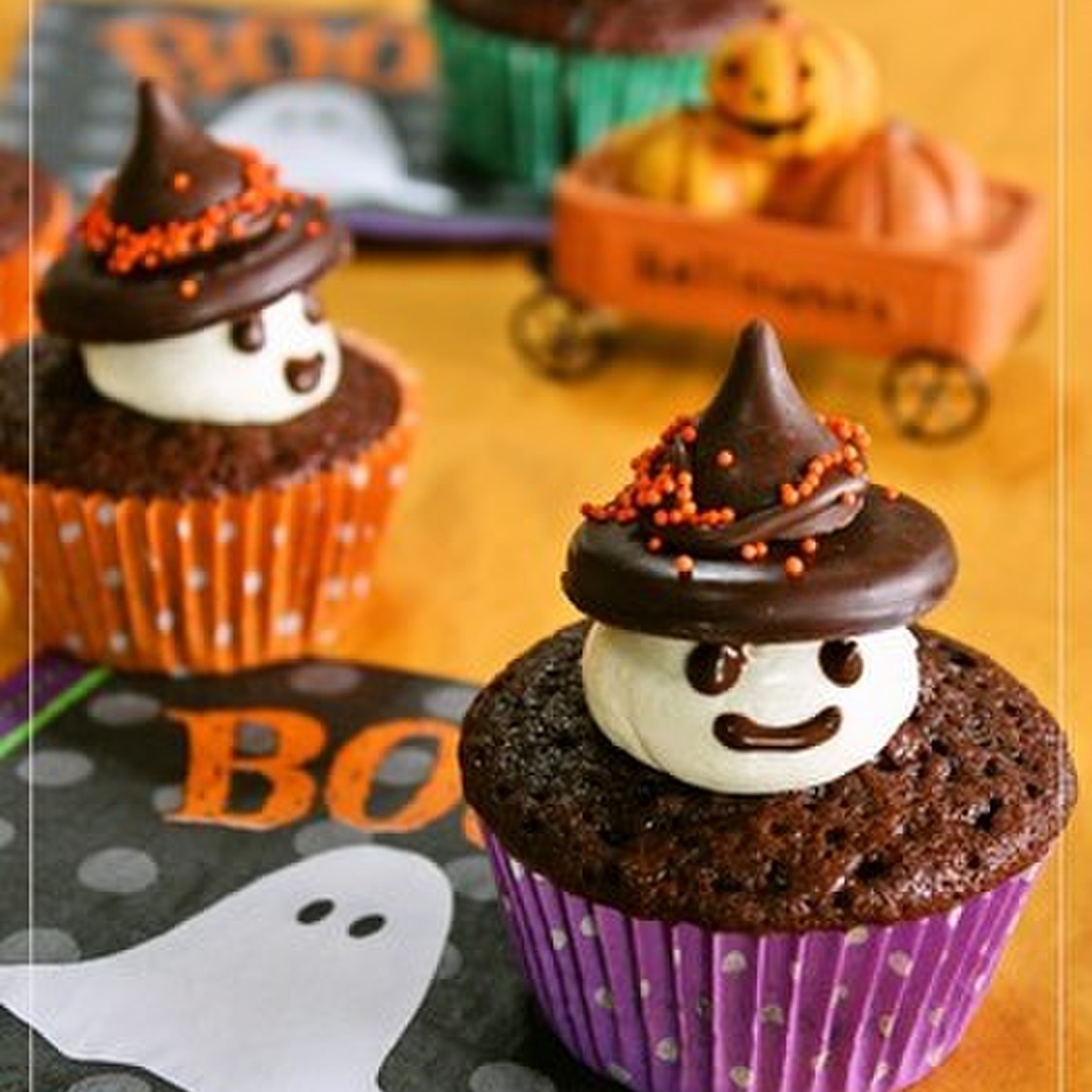 オバケカップケーキ☆ハロウィン