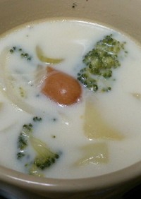 野菜と豆乳のスープ