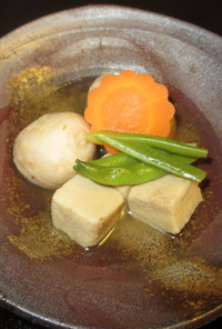高野豆腐と里芋の含め煮