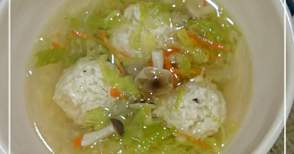 鶏ミンチ団子の白菜スープ(ショウガ入り) by このみmam 【クックパッド】 簡単おいしいみんなのレシピが345万品