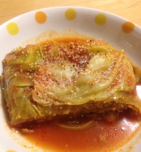 トマトJで簡単☆キャベツとひき肉の重ね煮