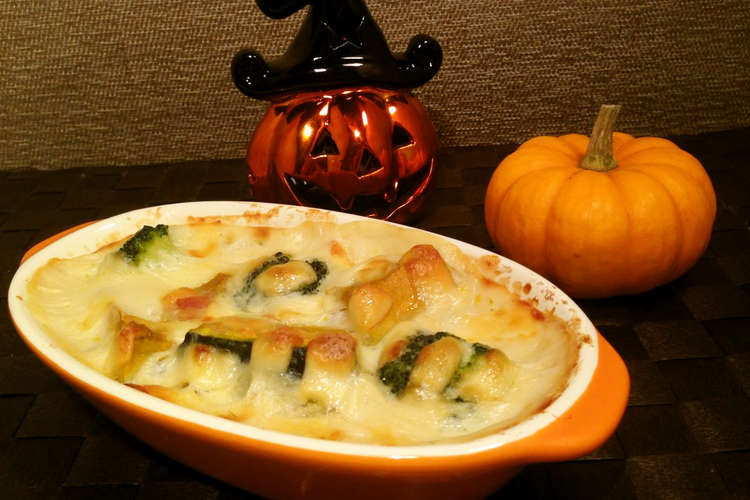 簡単ハロウィンかぼちゃグラタン レシピ 作り方 By 名波はるか クックパッド