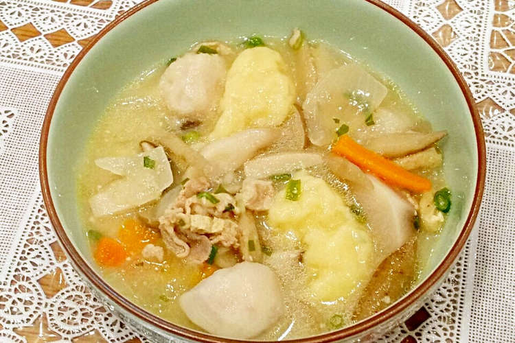 温まる 簡単 大分名物だんご汁 レシピ 作り方 By にーっしまみ クックパッド 簡単おいしいみんなのレシピが353万品