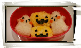 キャラ弁♡おにぎりでハロウィン♡