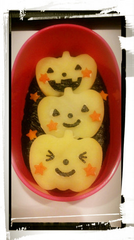 キャラ弁♡さつまいもでハロウィン2♡