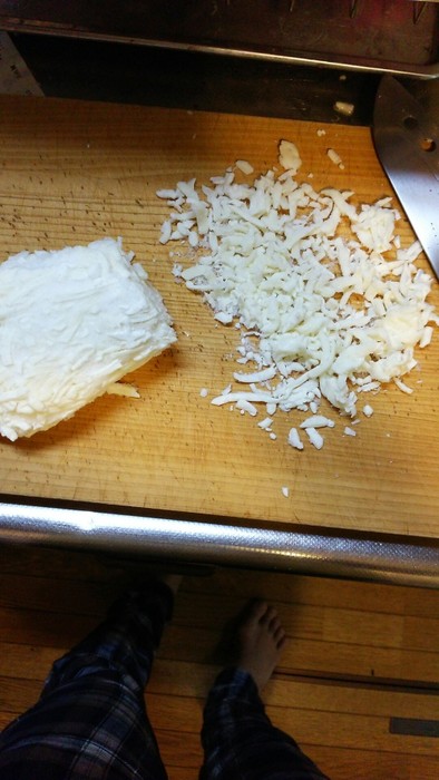 固まったチーズの再生の写真