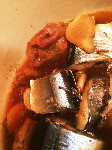 魚のおかず♡さんまの梅煮の写真