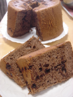チョコチップシフォン(全卵使用)