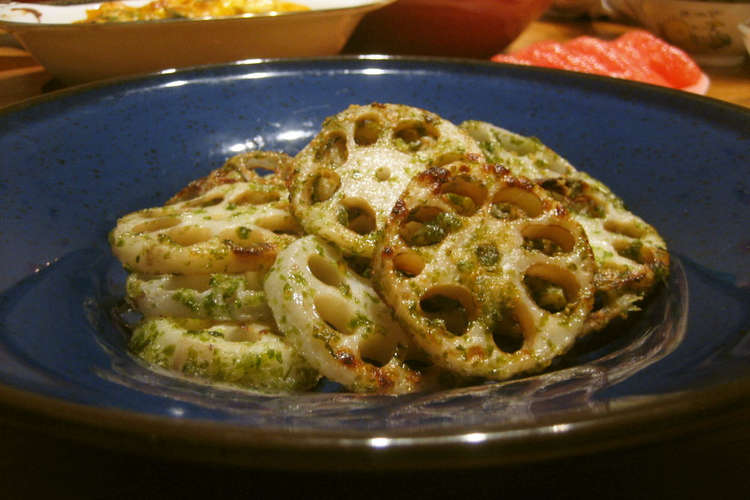 香ばしチーズで 蓮根の青海苔焼き レシピ 作り方 By Hitkat クックパッド