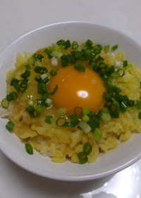 たぬき卵かけご飯☆丸亀製麺の裏メニュー風