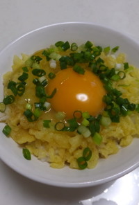 たぬき卵かけご飯☆丸亀製麺の裏メニュー風